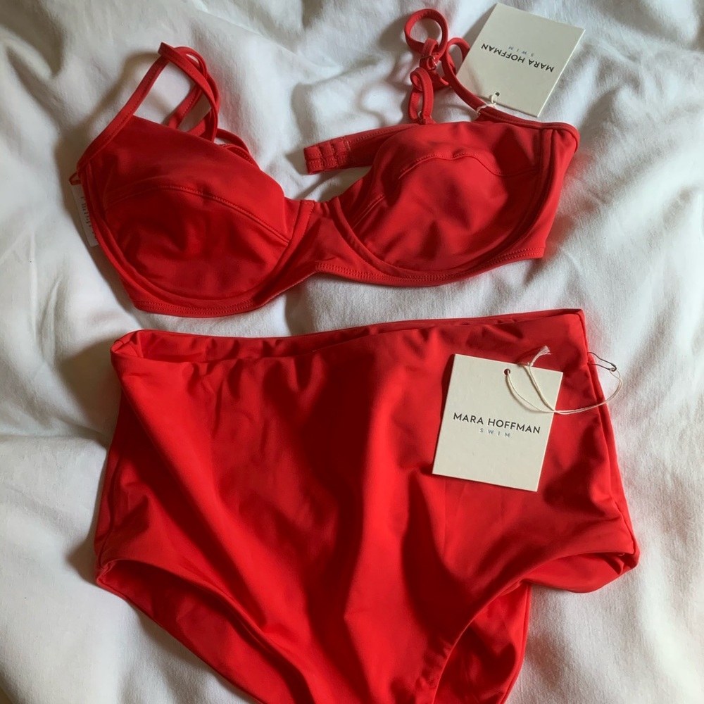 Mara Hoffman bikini large Lydia bottoms Lua top